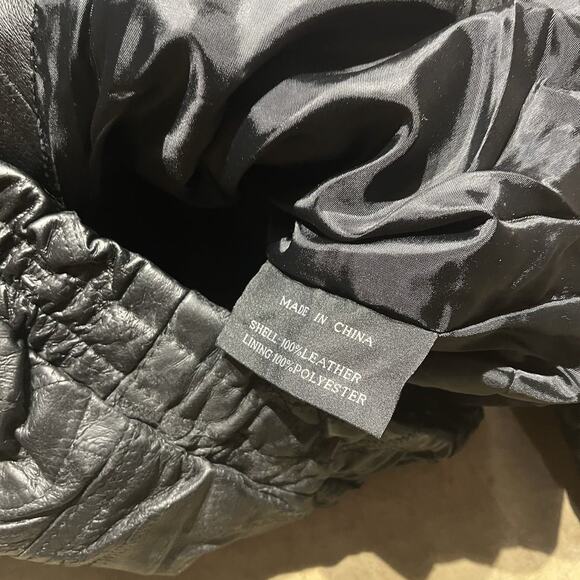 Vintage 2000s Genuine Leather Black Leather Jacket - Picture 3 of 4